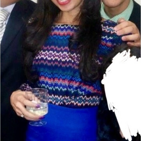 Geometry Pattern Blouse - Picture 4 of 4